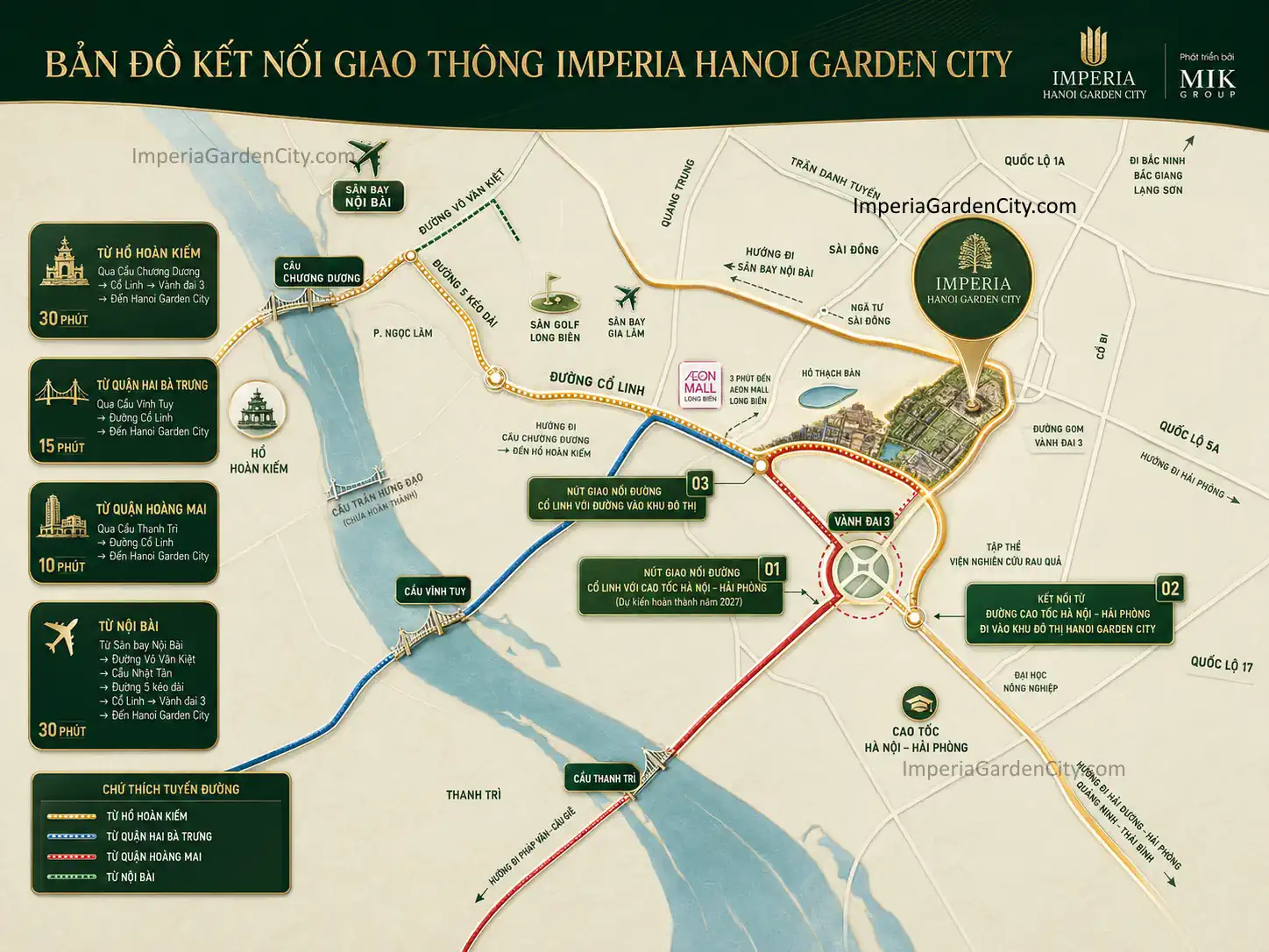 Vị trí Imperia Hanoi Garden City