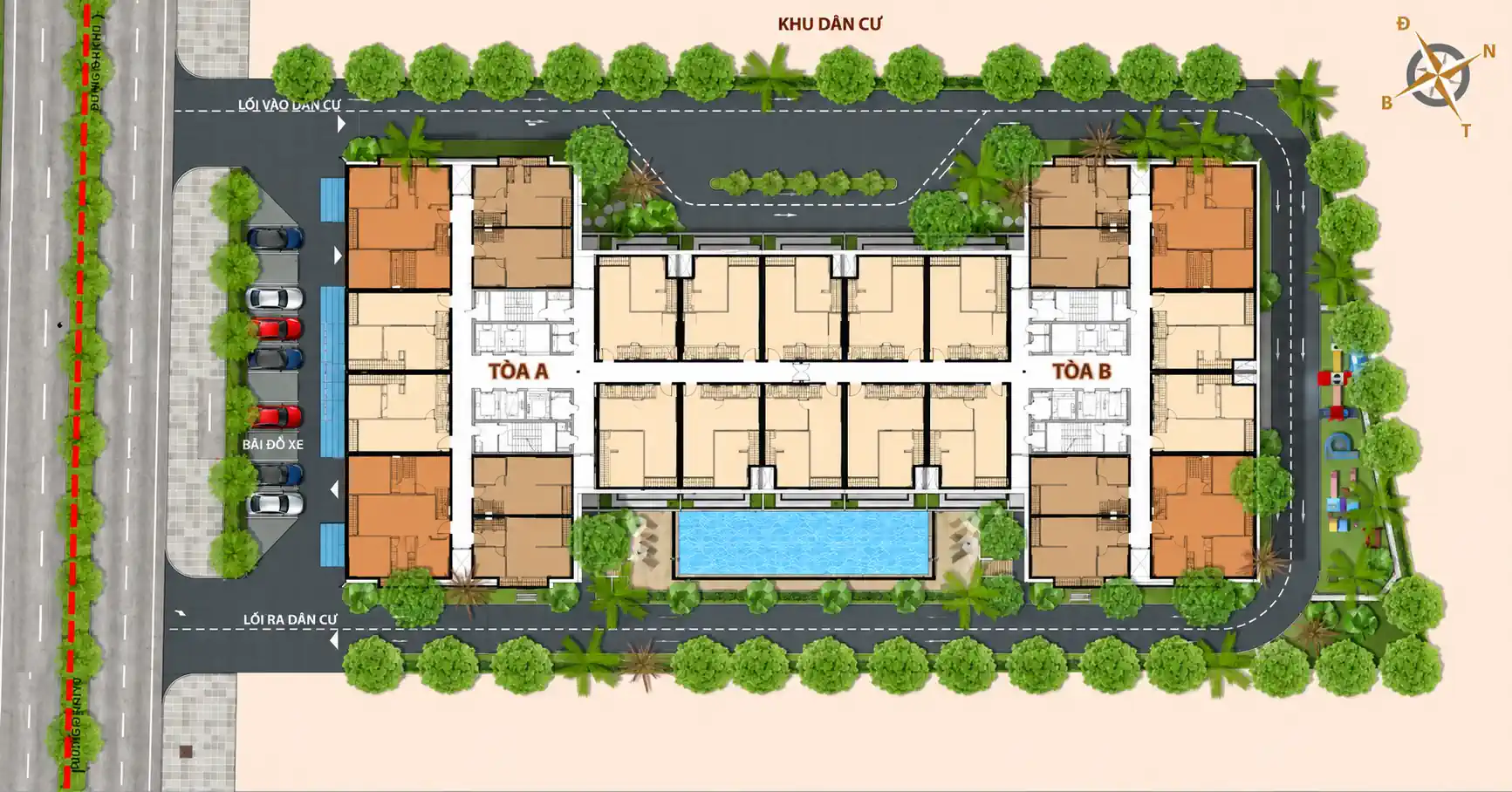 Mặt bằng tổng thể UDIC Riverside 2